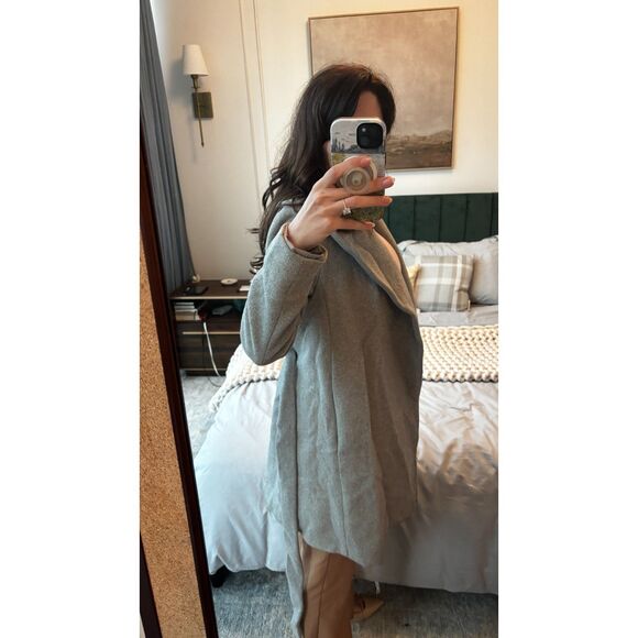 Grey Wool Ann Taylor Coat - Picture 4 of 8